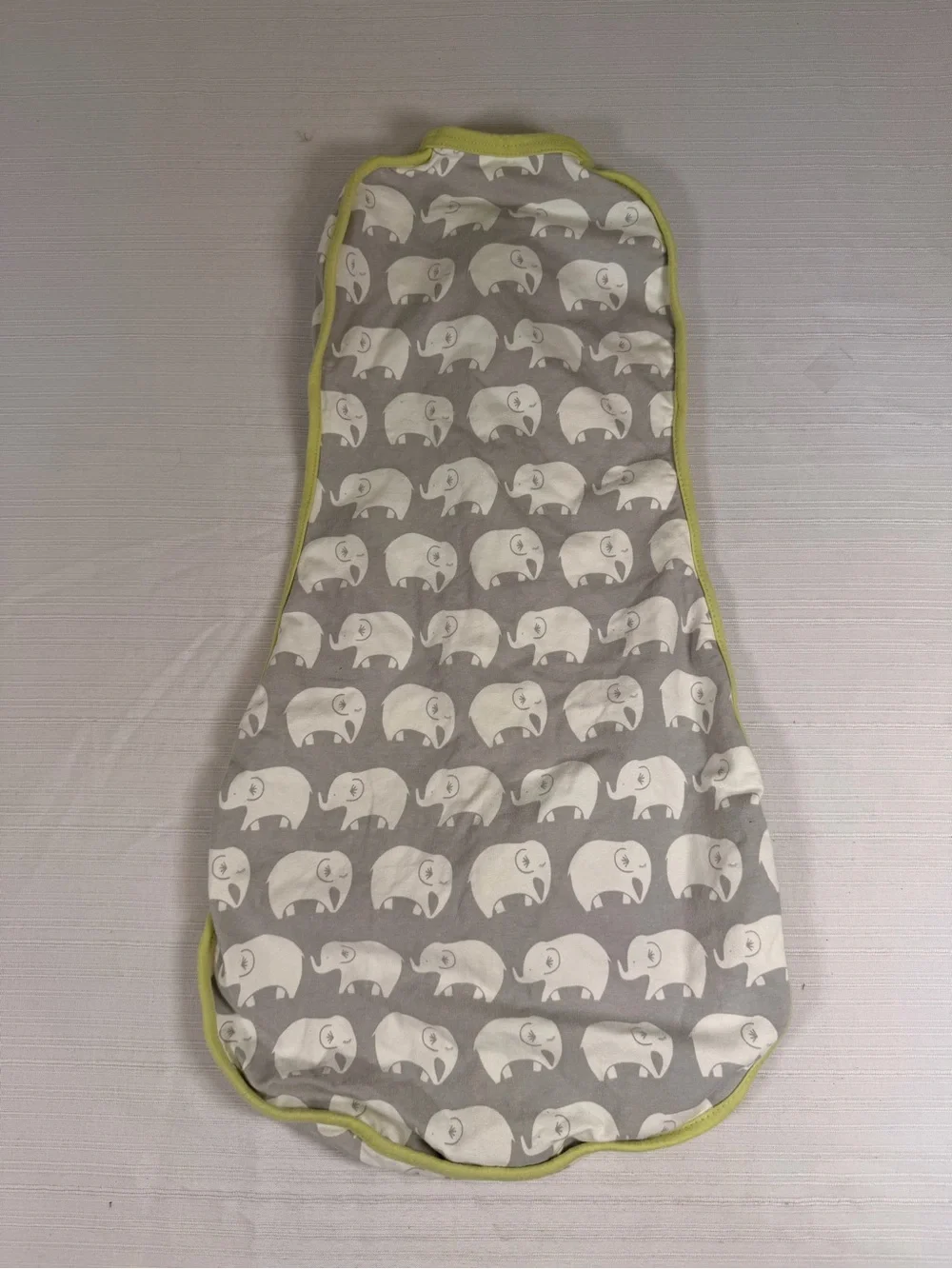 Woombie Kids Elephant Print Sleep Sack - Gray & Olive